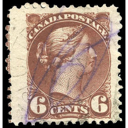 canada stamp 43a queen victoria 6 1890 U VF 001