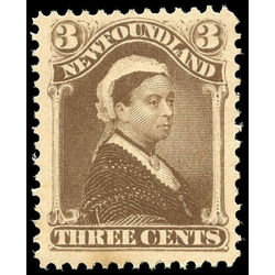 newfoundland stamp 51a queen victoria 3 1887 M VFNH 001