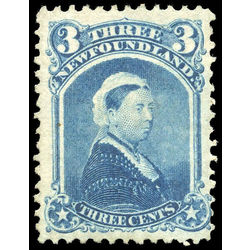 newfoundland stamp 34 queen victoria 3 1873 M VF 002