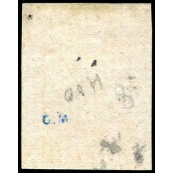 newfoundland stamp 8 pence first issue 8d 1857 M VF 002