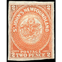 newfoundland stamp 11 1860 second pence issue 2d 1860 M VF 002