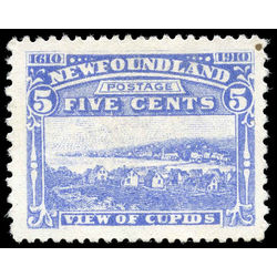 newfoundland stamp 91 view of cupids 5 1910 M VF 001