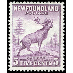 newfoundland stamp 191a caribou 5 1932 M FNH 001