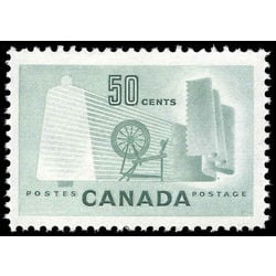 canada stamp 334ii textile industry 50 1953