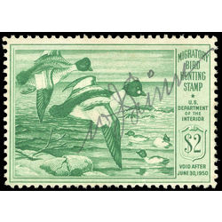 us stamp rw hunting permit rw16 goldeneye ducks 2 1949