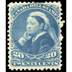 canada revenue stamp fb48 third bill issue 20 1868