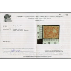 canada stamp 4 beaver 3d 1852 U VF 009