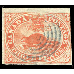 canada stamp 4iv beaver 3d 1852 U F 003