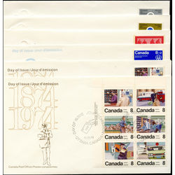 224 first day covers from canada issued from 1973 to 1981