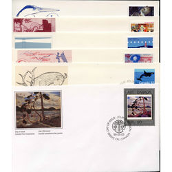206 canada first day covers from 1982 to 1990