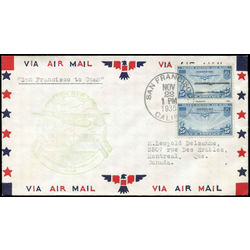 us stamp c air mail c20 china clipper over pacific 25 1935 fdc 001