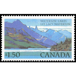 canada stamp 935ii waterton lakes 1 50 1982