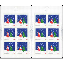 canada stamp bk booklets bk656 santa claus 2016