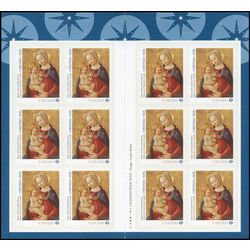 canada stamp bk booklets bk655 virgin and child 2016