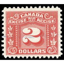 canada revenue stamp fx86 three leaf excise tax 2 1934