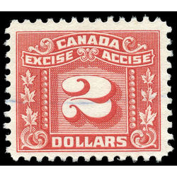canada revenue stamp fx86 three leaf excise tax 2 1934
