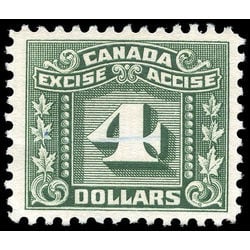 canada revenue stamp fx88 three leaf excise tax 4 1934