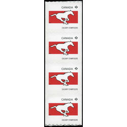 canada stamp 2561 calgary stampeders 2012 m vfnh strip 4