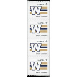 canada stamp 2563 winnipeg blue bombers 2012 m vfnh strip 4