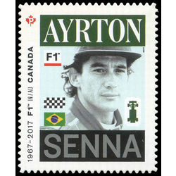 canada stamp 2992c ayrton senna 1960 1994 2017