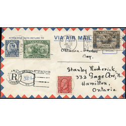 canada first day cover with 192 4 and c4