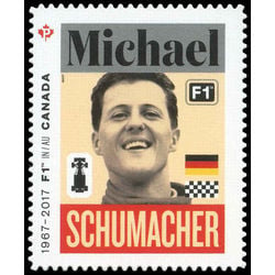 canada stamp 2996i michael schumacher 1969 2017