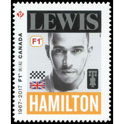 canada stamp 2997 lewis hamilton 1985 2017