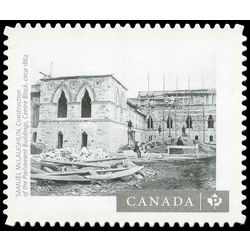 canada stamp 3015 construction of the parliament buildings centre block 2017