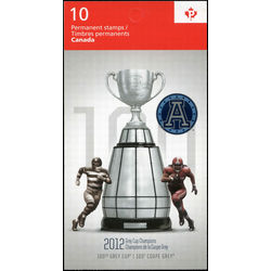 canada stamp 2598a grey cup with toronto argonauts logo overprint 2012