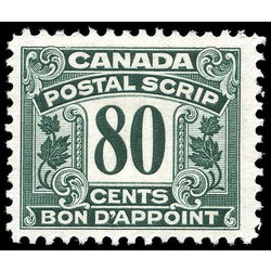 canada revenue stamp fps21 postal note scrip first issue 80 1932