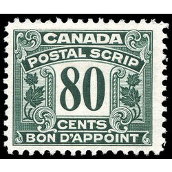 canada revenue stamp fps21 postal note scrip first issue 80 1932