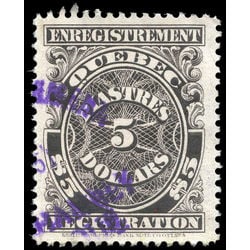 canada revenue stamp qr25 registration 5 1912