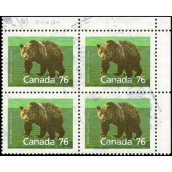 canada stamp 1178c grizzly bear perf 13 1 76 1989 U VF 001