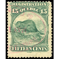 canada revenue stamp qr6a beavers 15 1870