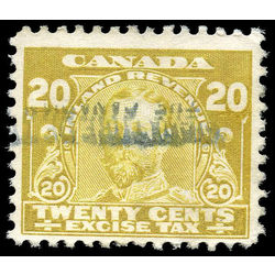 canada revenue stamp fx7a george v excise tax 20 1915