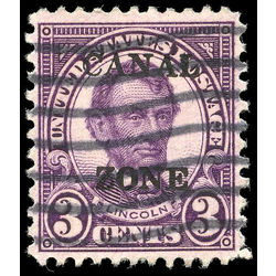 us stamp postage issues 555 lincoln 3 1922 102 CANALZONE USED