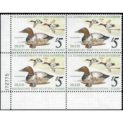 us stamp rw hunting permit rw42 canvasbacks ducks and decoy 5 1975 pb