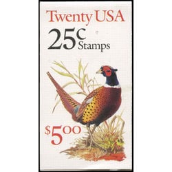us stamp postage issues bk159 pheasant 1988