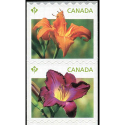 canada stamp 2528a daylilies orange and purple 2012