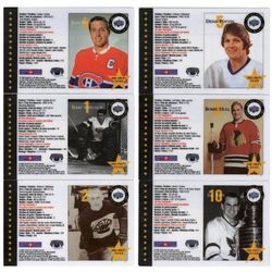 nhl all stars stamp cards 2nd issue