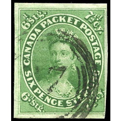 canada stamp 9 queen victoria 7 d 1857 U F VF 003
