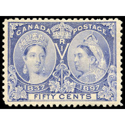 canada stamp 60 queen victoria diamond jubilee 50 1897 M VF 005