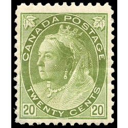canada stamp 84 queen victoria 20 1900 M VF 005