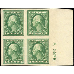 us stamp postage issues 408 washington 1 1912 PB 009