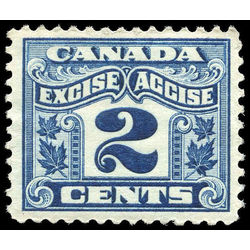 canada revenue stamp fx36 two leaf excise tax 2 1915