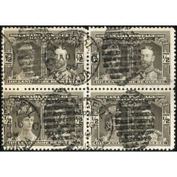 canada stamp 96 prince princess of wales 1908 BLOCK OF FOUR U F