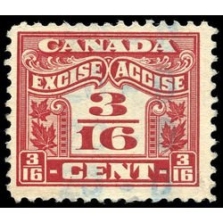 canada revenue stamp fx35 two leaf excise tax 1915
