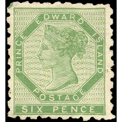 prince edward island stamp 3 queen victoria 6d 1861 m vf 002