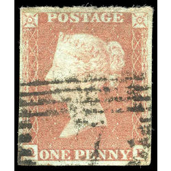 great britain stamp 3 queen victoria penny red 1p 1841 U F 001