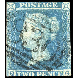 great britain stamp 4 queen victoria two penny blue 2p 1841 U 002